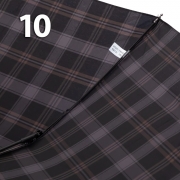 Зонт Три Слона M-6155 (17887) Клетка Черный, семейный с увеличенным куполом