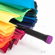 Зонт Радуга Diniya желтый чехол (24 цвета)