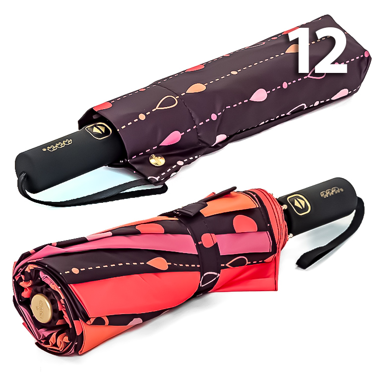 Зонт Три Слона L-3121 (D/25) 18756 Горошины, Оранжевый