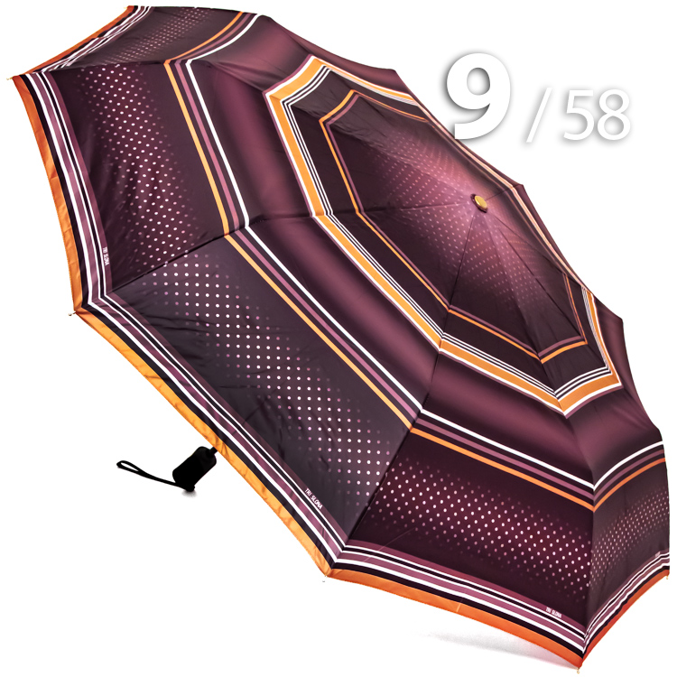 Зонт Три Слона L-3994 (A) 17999 Горох Полоска Коричневый