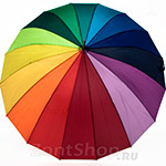 Зонт трость женский Doppler Derby Regenbogen 71530 R Мультиколор