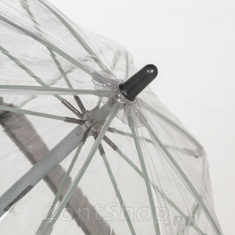 Зонт детский прозрачный Fulton C603 003 Серебряный кант