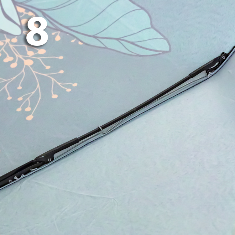 Зонт Три Слона L-3854 (A) 18761 Цветы, Зеленый (сатин)