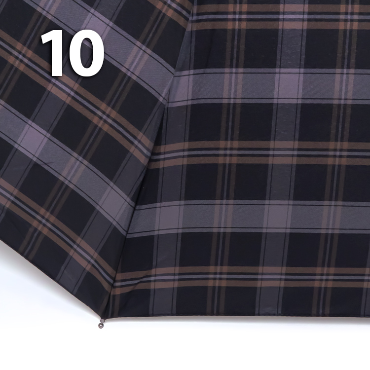 Зонт Три Слона M-6155 (17887) Клетка Черный, семейный с увеличенным куполом