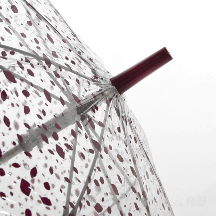 Зонт трость женский прозрачный Fulton Lulu Guinness L719 2878 Губы (Дизайнерский)