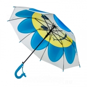 Зонт детский со свистком Vento 3355 16221 Смайлик Голубой