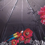 Зонт женский MAGIC RAIN 7337 (11394) Роскошь пионов Серый (сатин)