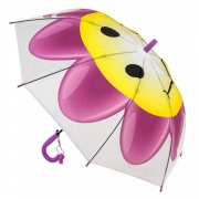 Зонт детский со свистком Vento 3355 16219 Смайлик Сиреневый