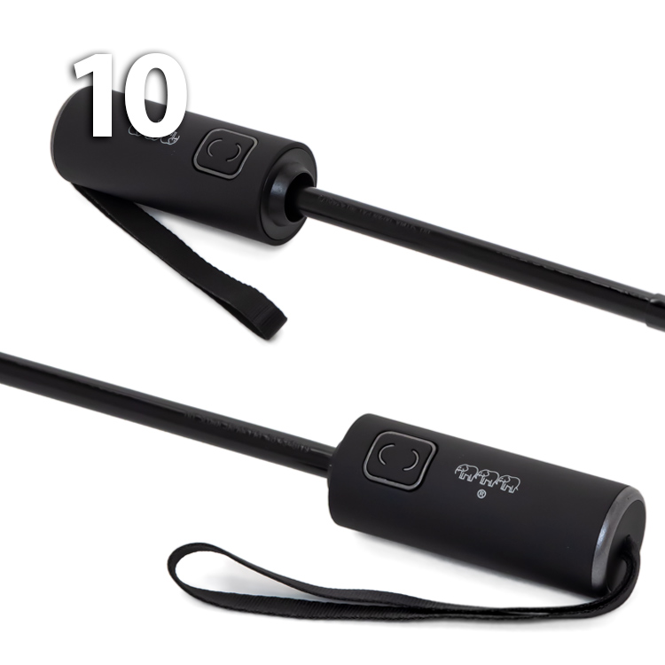 Зонт Три Слона M-6155 (17888) Клетка Черный, семейный с увеличенным куполом