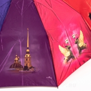 Зонт Zontaly 914 16249 Санкт-Петербург Достопримечательности, 10 цветов