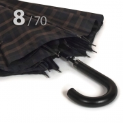 Зонт трость Три Слона M2182 (L) 11460 Клетка (гладкая ручка)