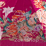 Зонт женский Три Слона 125-B 6167 Цветочная композиция розовый (сатин)