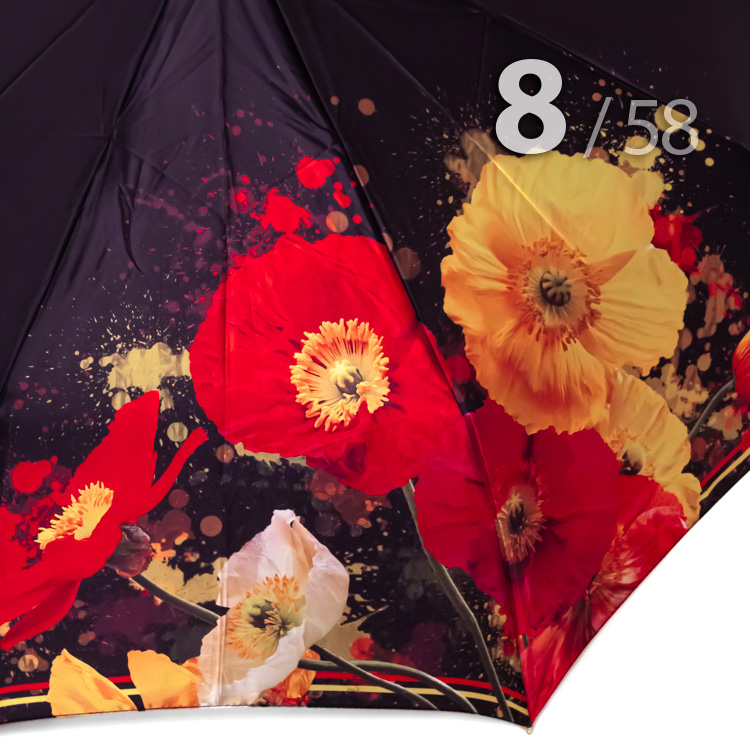 Зонт Три Слона L-3825 (M) 18023 Маки (сатин)