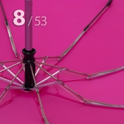 Зонт Три Слона L-4898 (C) 17910 Цветы Графика Ярко-Розовый, компактный облегченный