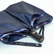 Зонт Три Слона L-3880 (A) 18777 Пионы двухсторонний синий (сатин)