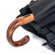 Зонт Knirps S.570 Large BLACK 1000 (стальной каркас, ручка дерево)