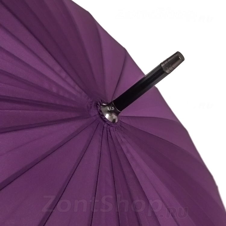 Зонт трость Chaju 608287J 15625 Цветы, бабочки Фиолетовый (проявляющийся в дождь рисунок)