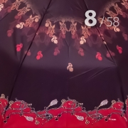 Зонт Три Слона L-3899 (B) 18431 Цепочки красный, женский