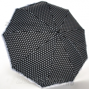 Зонт женский Diniya 2774 (16862) Черный в белый горох, рюша