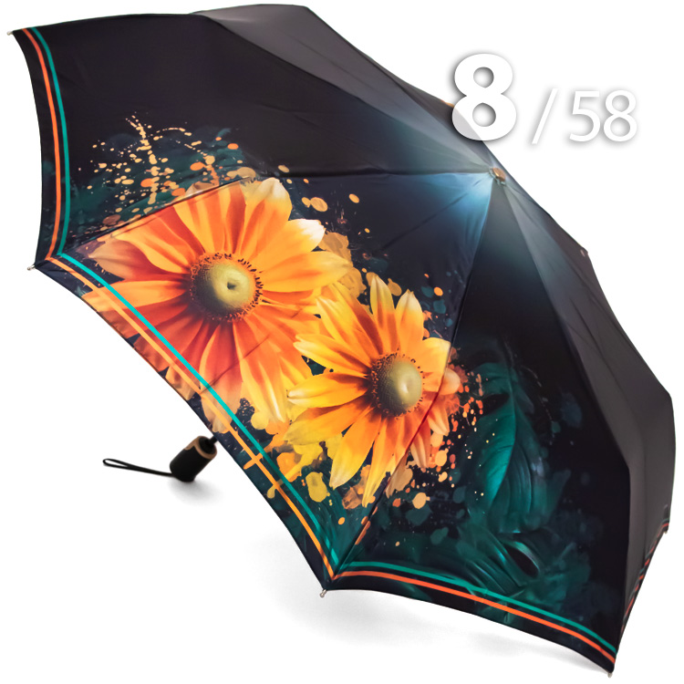 Зонт Три Слона L-3825 (M) 18025 Рудбекия Ирландская весна (сатин)