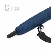 Зонт трость Ame Yoke L90-STORM (02) Синий,  очень большой купол, воздушный клапан, чехол на лямке