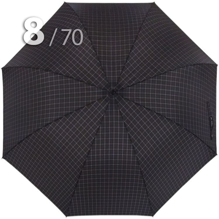 Зонт трость Три Слона M2182 (L) 11458 Клетка (гладкая ручка)
