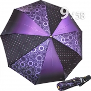 Зонт Три Слона L-3995 (A) 18088 Круги, горох сиреневый (сатин)