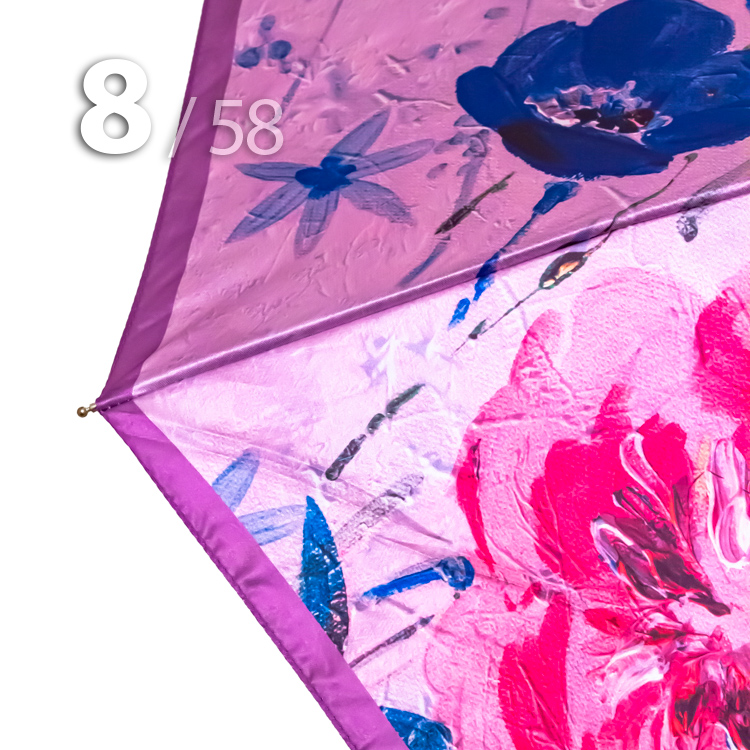 Зонт Три Слона L-3825 (R) 18530 Розовый букет (сатин)