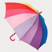 Зонт детский Diniya 2607 (16381) Мультиколор (розовая ручка)