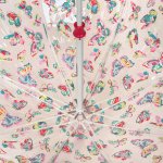 Зонт трость женский прозрачный Fulton Cath Kidston L546 2544 Бабочки (Дизайнерский)