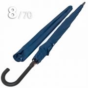 Зонт трость Ame Yoke L70-8S (02) Синий (усиленный, при ветре не выворачивается)