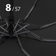 Зонт Три Слона M-4800 Черный, компактный дорожный