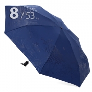 Зонт Три Слона L-4898 (C) 17913 Цветы Графика Синий, компактный облегченный