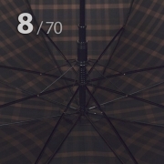 Зонт трость Три Слона M2182 (L) 11460 Клетка (гладкая ручка)