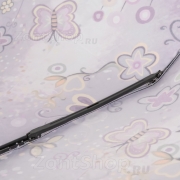 Зонт женский Diniya 103 (17179) Цветы кошки Сиреневый (сатин)