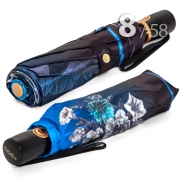 Зонт Три Слона L-3825 (P) 18272 Цветочное королевство синий (сатин)