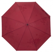 Компактный облегченный зонт Три Слона L-4898 (C) 17912 Цветы бабочки Красный