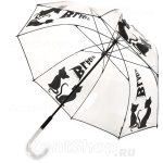 Зонт трость женский H.DUE.O H431 11770 Кошки Прозрачный