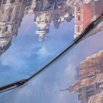 Зонт наоборот женский Три Слона 101 (L/JS) 12540 Воздушная акварель (обратное закрывание)
