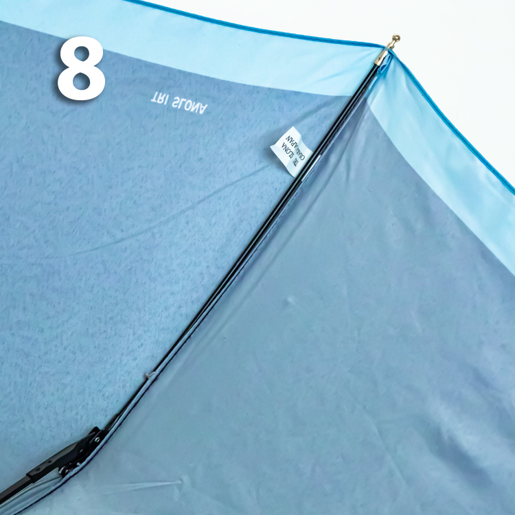 Зонт Три Слона L-3854 (A) 18764 Цветы, Синий (сатин)