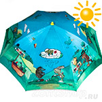Зонтик детский пляжный от солнца Derby Zanosch 408602 (UV_protect-80, двойной купол) в чехле