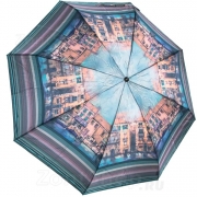 Зонт женский Diniya 144 (17451) Городские улочки  (сатин)