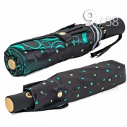 Зонт Три Слона L-3995 (A) 18086 Круги, горох зеленый (сатин)