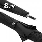 Зонт трость Три слона M-2705 Черный, большой купол