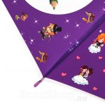 Зонт детский со свистком Torm 14805-1 13153 Аниме фиолетовый полупрозрачный
