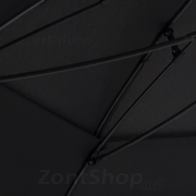 Зонт трость AMEYOKE L75 STORM (01) Черный (наконечник пластик)