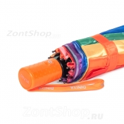 Зонт женский Diniya 2237 16839 Радуга Бабочки, оранжевая ручка (сатин)