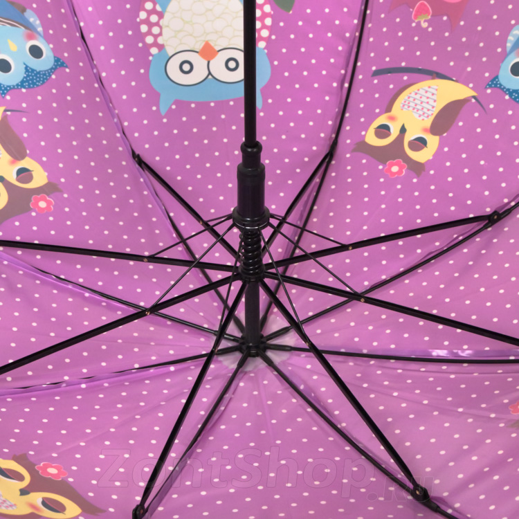 Зонт детский со свистком Torm 14801 15103 Забавные совята Сиреневый