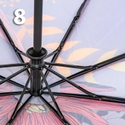 Зонт Три Слона L-3854 (A) 18765 Цветы, Серый (сатин)