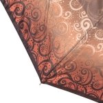 Зонт женский Doppler 74665 GFG19 15206 Завитки бежевый (Carbon, сатин)